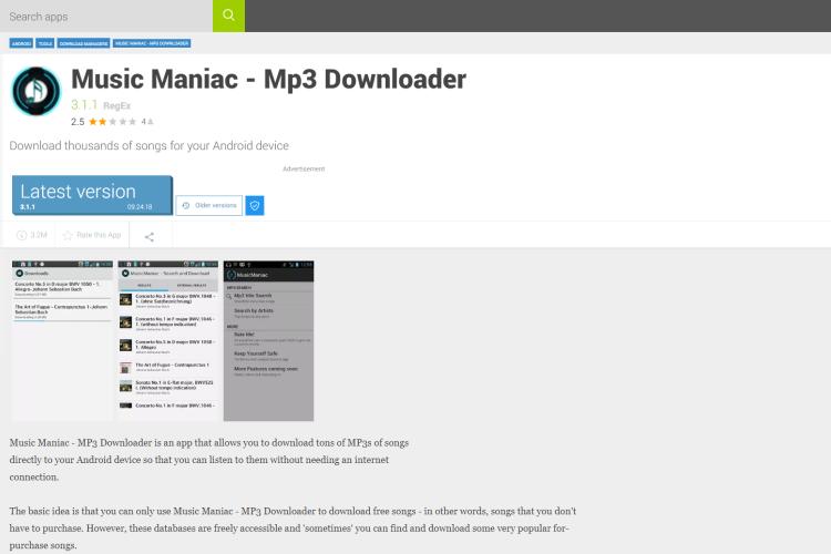Music Maniac for Best MP3 Downloads