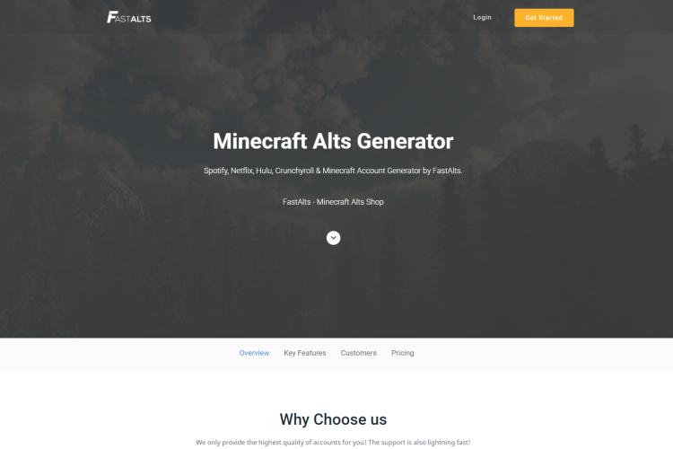FastAlts: Minecraft Account Generator