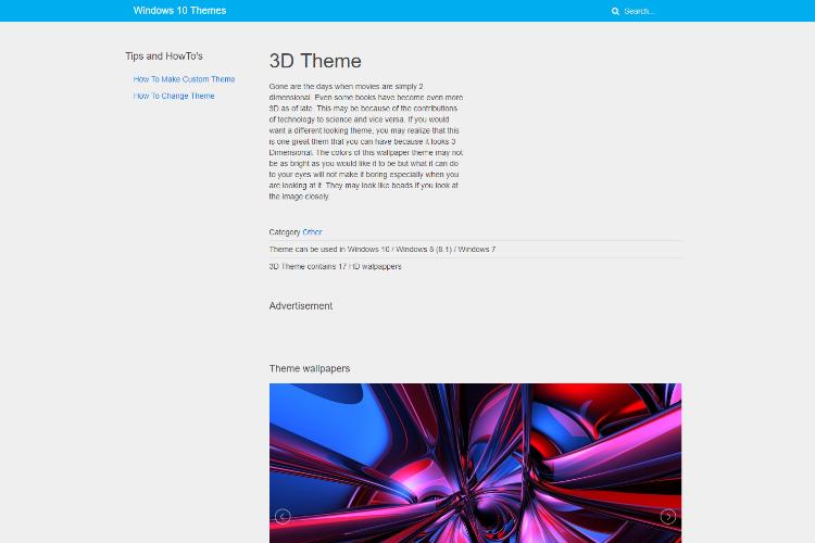 3D theme