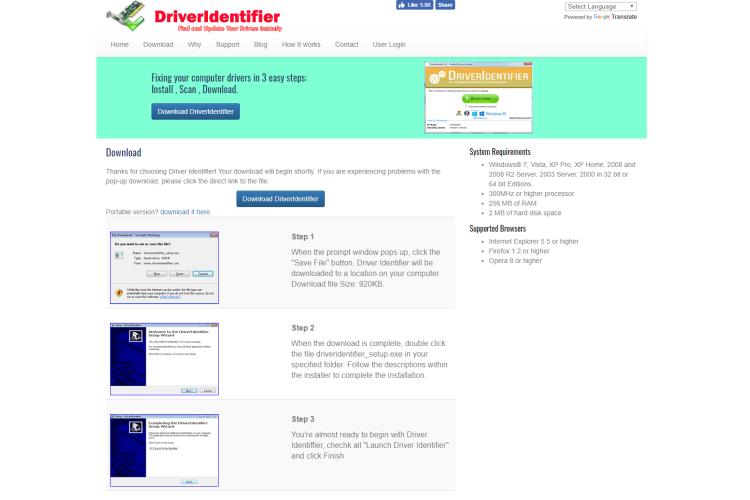 DriverIdentifier– Updater Link