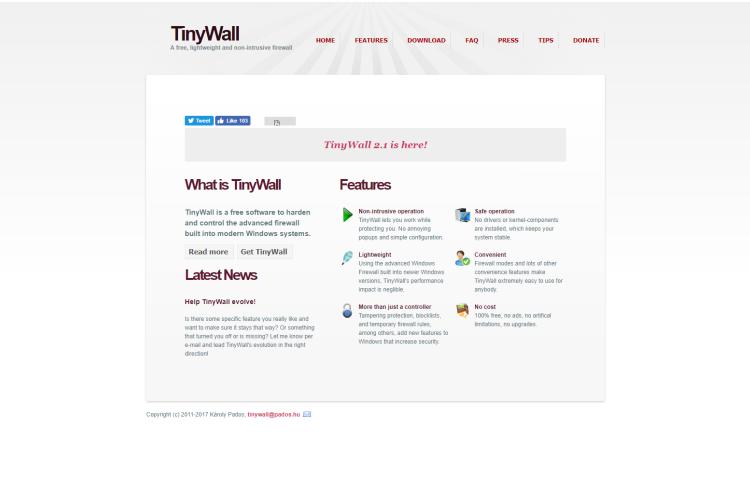 tinywall vs. windows firewall control