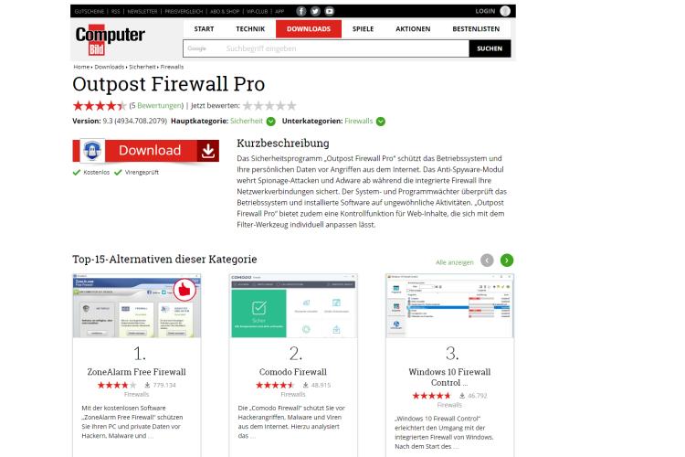 download outpost firewall free