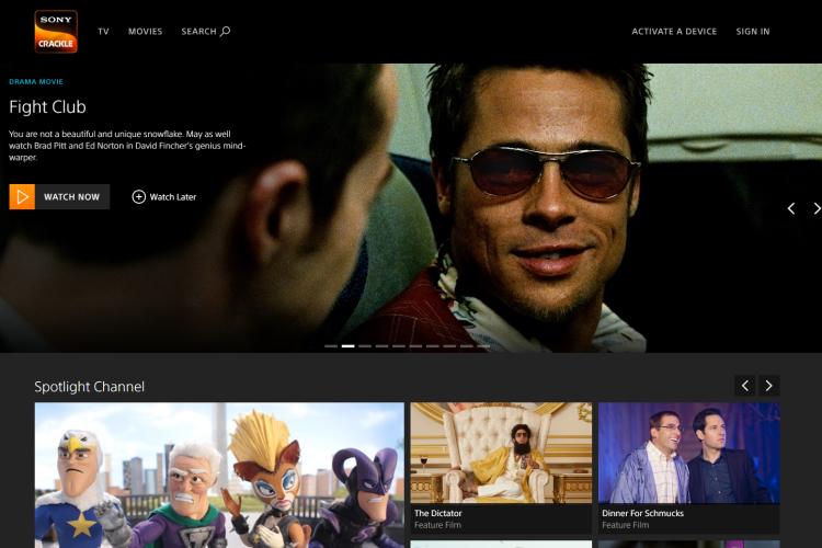 Sony Crackle– site Link